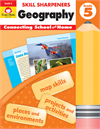 Book Cover: Evan Moor Skill Sharpeners Geography, Grade 5
