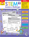 Book Cover: Evan MoorSTEM Lessons & Challenges, Grade 3