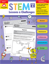 Book Cover: Evan Moor STEM Lessons & Challenges, Grade 4