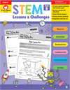 Book Cover: Evan Moor STEM Lessons & Challenges, Grade 6